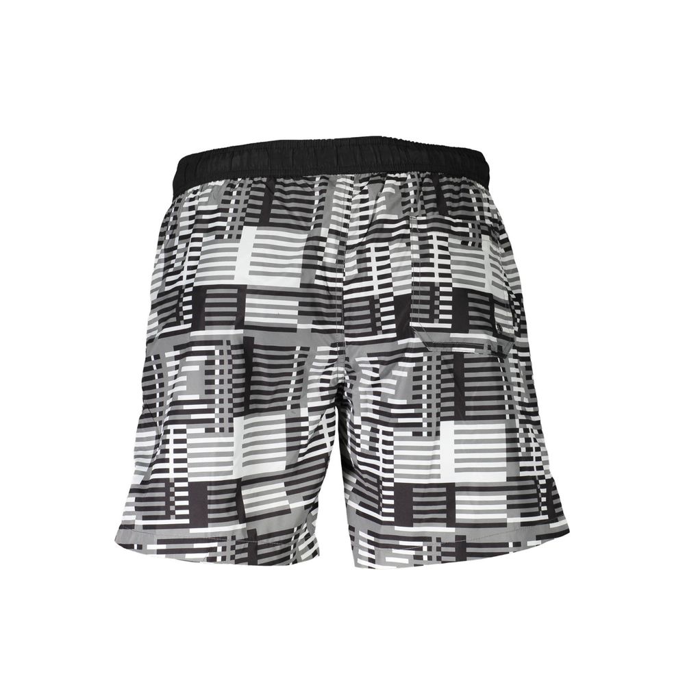Karl Lagerfeld Nero Polyester Men's Swim Boxer