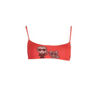 Karl Lagerfeld Red Elastane Swimwear