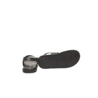 Cerruti 1881 Black Leather Men Sandal