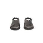 Cerruti 1881 Black Leather Men Sandal