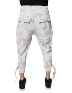 Dolce & Gabbana White Camouflage Cargo Jogger Sweatpants Pants