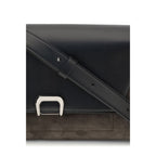 Brunello Cucinelli Black Leather Shoulder Bag