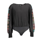 Desigual Black Elastane Bodysuit