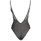 Karl Lagerfeld Black Elastane Swimwear