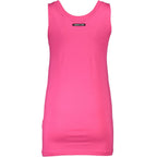 Cavalli Class Pink Cotton Tank Top