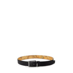 Alviero Martini Prima Classe Black Leather Regular Belt
