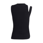 Courrèges Black Cotton Top