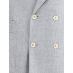 Brunello Cucinelli Gray Wool Blazer