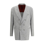 Brunello Cucinelli Gray Wool Blazer