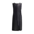 Margiela Black Acetate Casual Dress