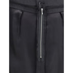 Margiela Black Polyester Midi Skirt