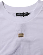 Dolce & Gabbana T-Shirt White Cotton Round Neck Short Sleeves I