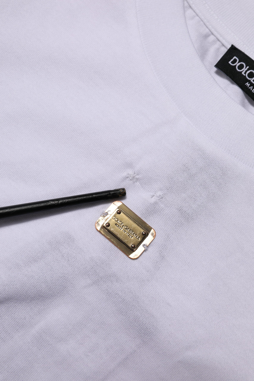 Dolce & Gabbana T-Shirt White Cotton Round Neck Short Sleeves I