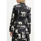 Desigual Black Cotton Jackets & Coat