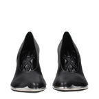Burberry Black Leather High Heel Pumps