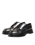 Dolce & Gabbana Multicolor Leather Lace-up Men Formal Derby Shoes