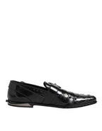Dolce & Gabbana Black Embellished Dress Monk Strap Shoes