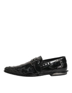 Dolce & Gabbana Black Embellished Dress Monk Strap Shoes