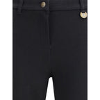 Burberry Black Cotton Casual Pants
