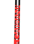 Dolce & Gabbana Black White Striped Logo Metal Buckle Belt