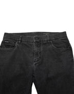 Dolce & Gabbana Dark Gray Cotton Stretch Denim Trouser Jeans