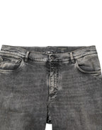 Dolce & Gabbana Gray Cotton Stretch Slim Fit Men Denim Jeans