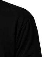Dolce & Gabbana Black Statement Cotton Men Crew Neck T-shirt