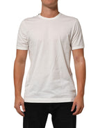 Dolce & Gabbana White Cotton Goodluck 2020 Crew Neck T-shirt