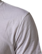 Dolce & Gabbana White Cotton DG Love Patch Crew Neck T-shirt