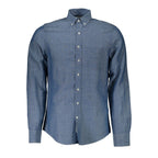 Gant Blue Linen Men's Shirt