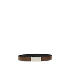 Margiela Brown Leather Regular Belt
