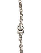 Dolce & Gabbana Black Leather Pearl Chain Bag Accessory Shoulder Strap