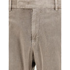 PT Torino Beige Cotton Pants