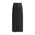 Margiela Black Acetate Midi Skirt