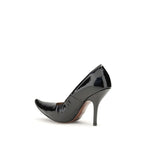 Margiela Black Calf Leather Bos Taurus High Heel Pumps