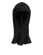 Dolce & Gabbana Black Nylon Elastane Balaclava Hood Face Cover Hat