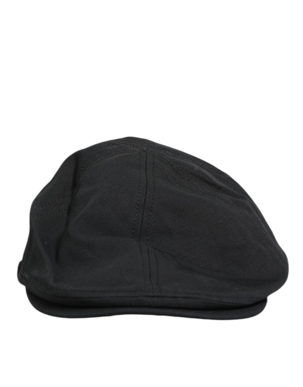 Dolce & Gabbana Black Cotton Blend Newsboy Men Cloth Cap Hat