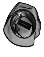 Dolce & Gabbana Black Silk Mesh Bucket Men Fisherman Cap Hat