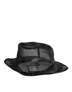 Dolce & Gabbana Black Silk Mesh Bucket Men Fisherman Cap Hat