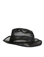 Dolce & Gabbana Black Silk Mesh Bucket Men Fisherman Cap Hat