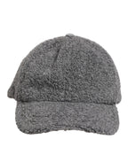 Dolce & Gabbana Gray Wool Fleece Rapper Men Baseball Capello Hat