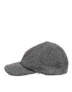 Dolce & Gabbana Gray Wool Fleece Rapper Men Baseball Capello Hat