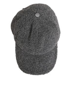 Dolce & Gabbana Gray Wool Fleece Rapper Men Baseball Capello Hat