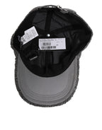 Dolce & Gabbana Gray Wool Fleece Rapper Men Baseball Capello Hat
