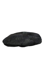 Dolce & Gabbana Black Polyester Newsboy Men Cloth Capello Hat
