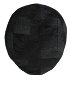 Dolce & Gabbana Black Polyester Newsboy Men Cloth Capello Hat