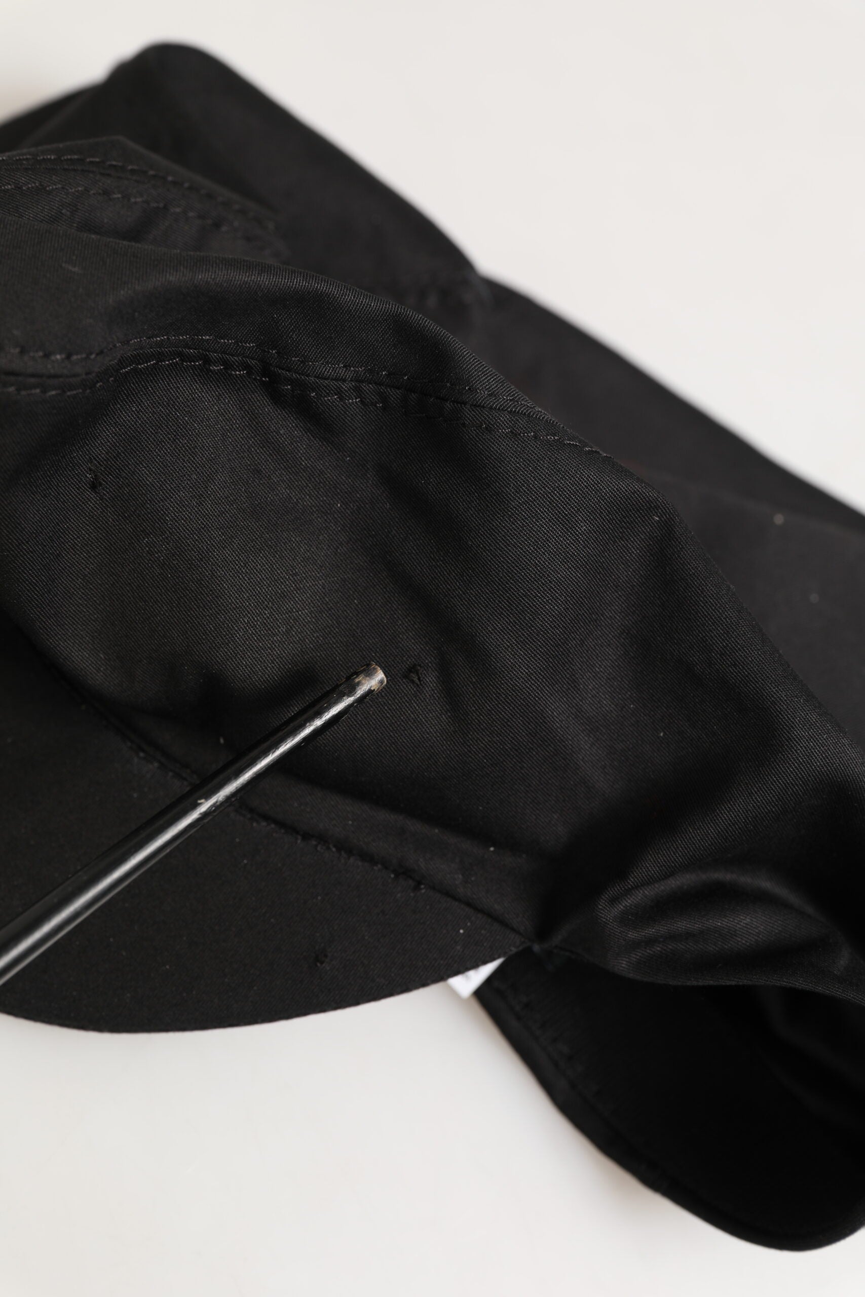 Dolce & Gabbana Black Cotton Stretch Newsboy Cloth Capello Hat