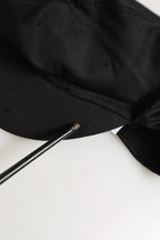 Dolce & Gabbana Black Cotton Stretch Newsboy Cloth Capello Hat