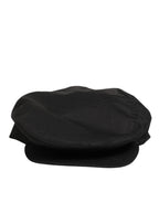Dolce & Gabbana Black Cotton Stretch Newsboy Cloth Capello Hat