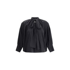 Max Mara Black Silk Blouse